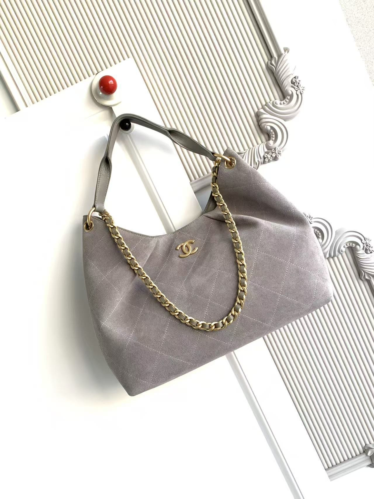 Ch*el hobo bag as5978 29x35x13cm