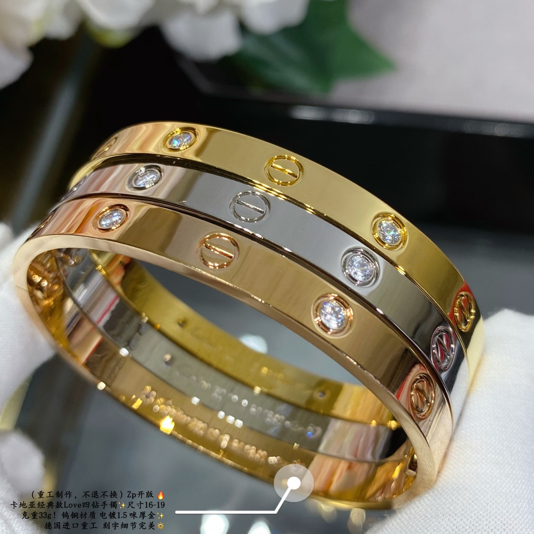 Ca*t*er Love four diamond Bracelet(No returns or exchanges accepted)