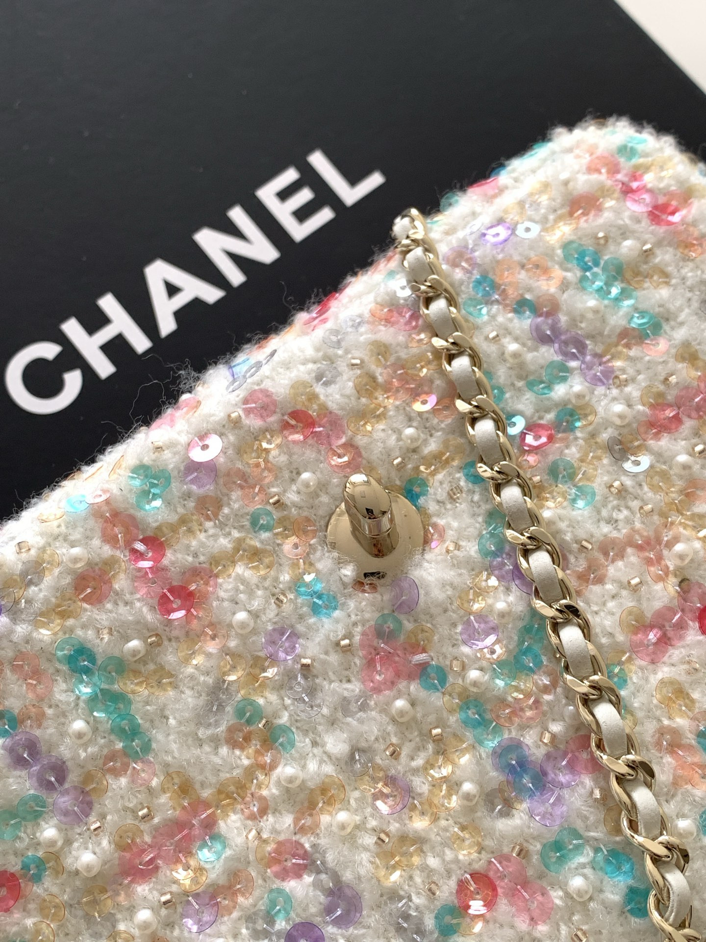 Ch*el flap bag 20x14x7cm