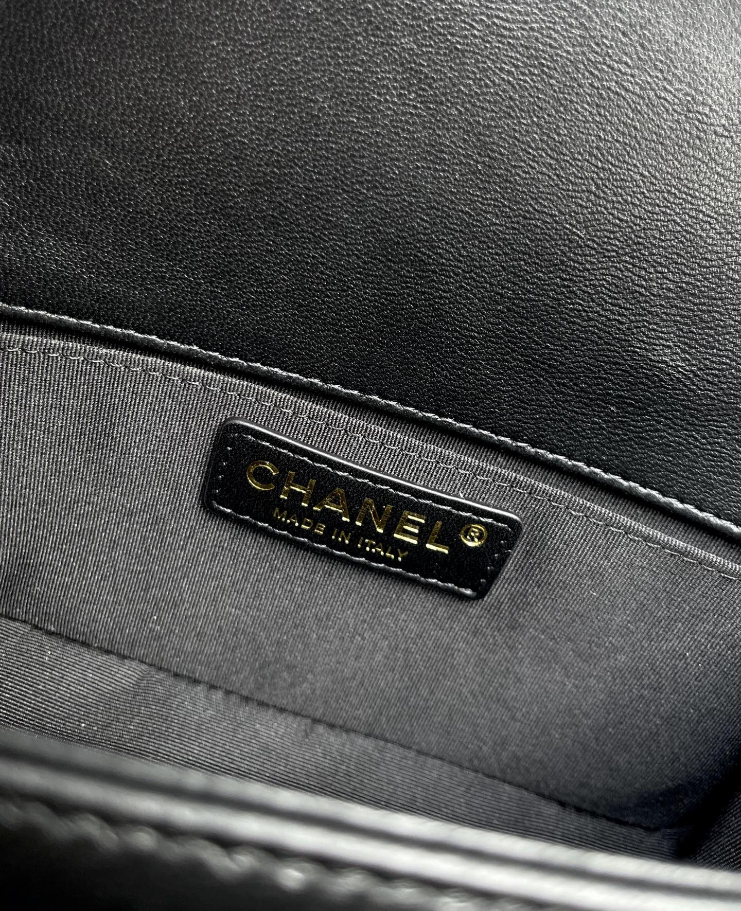 Ch*el small boy handbag a67085 12x20.5x8.5cm