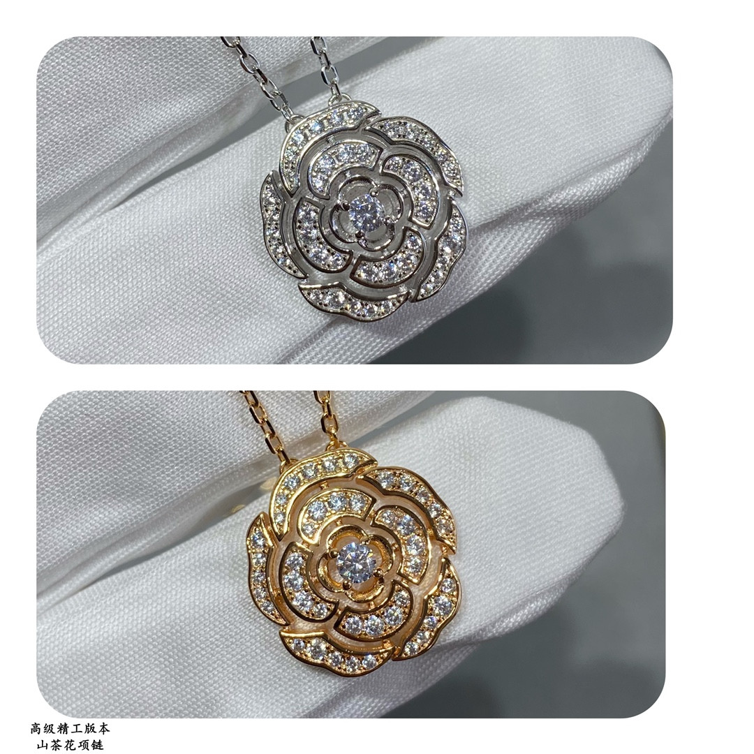 Ch*el Camellia Necklace