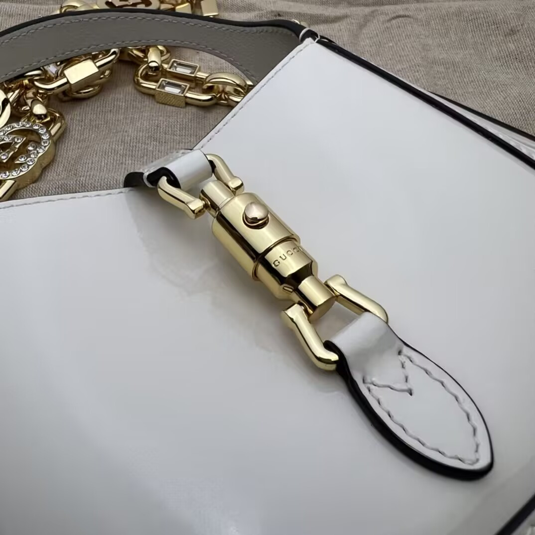 G*u*i mini jackie 1961 patent leather shoulder bag 19x13x3cm
