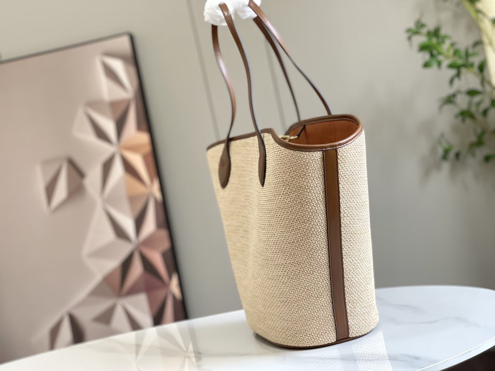 lv raffia saint Jacqves tote m59963 22.5x13.5x7cm