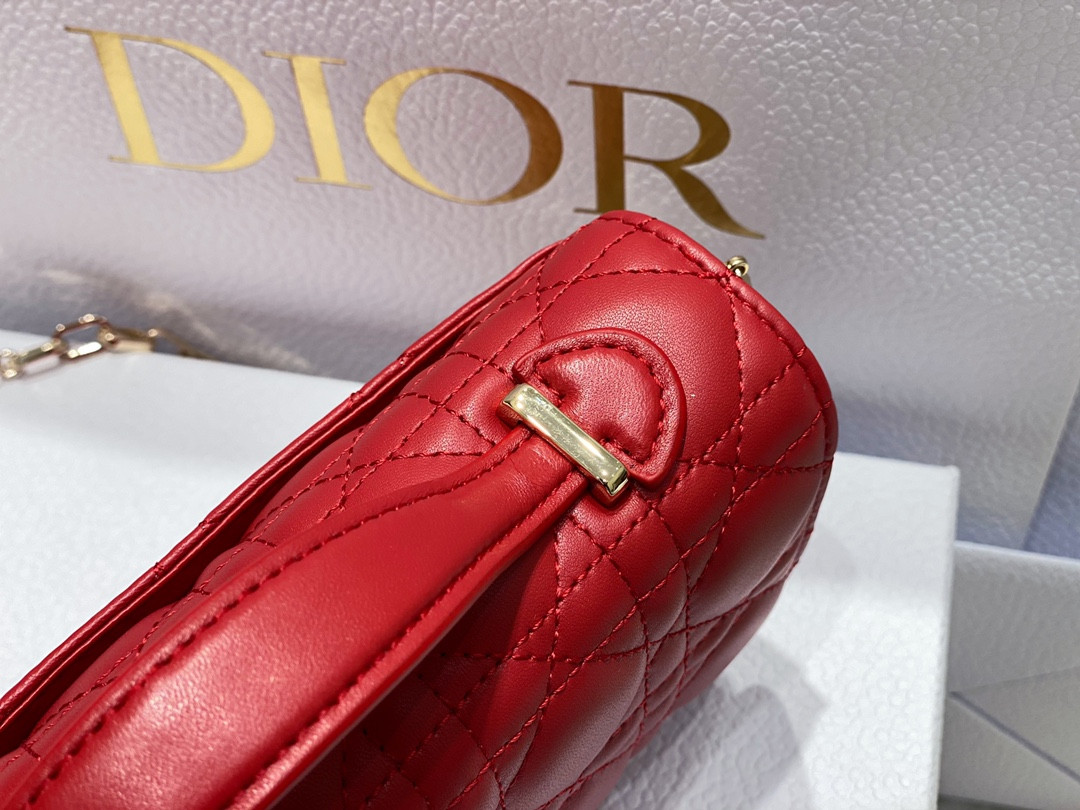 MISS D*0r MINI BAG Crimson Red S0980ONMJ-M57R 21 x 11.5 x 4.5 cm