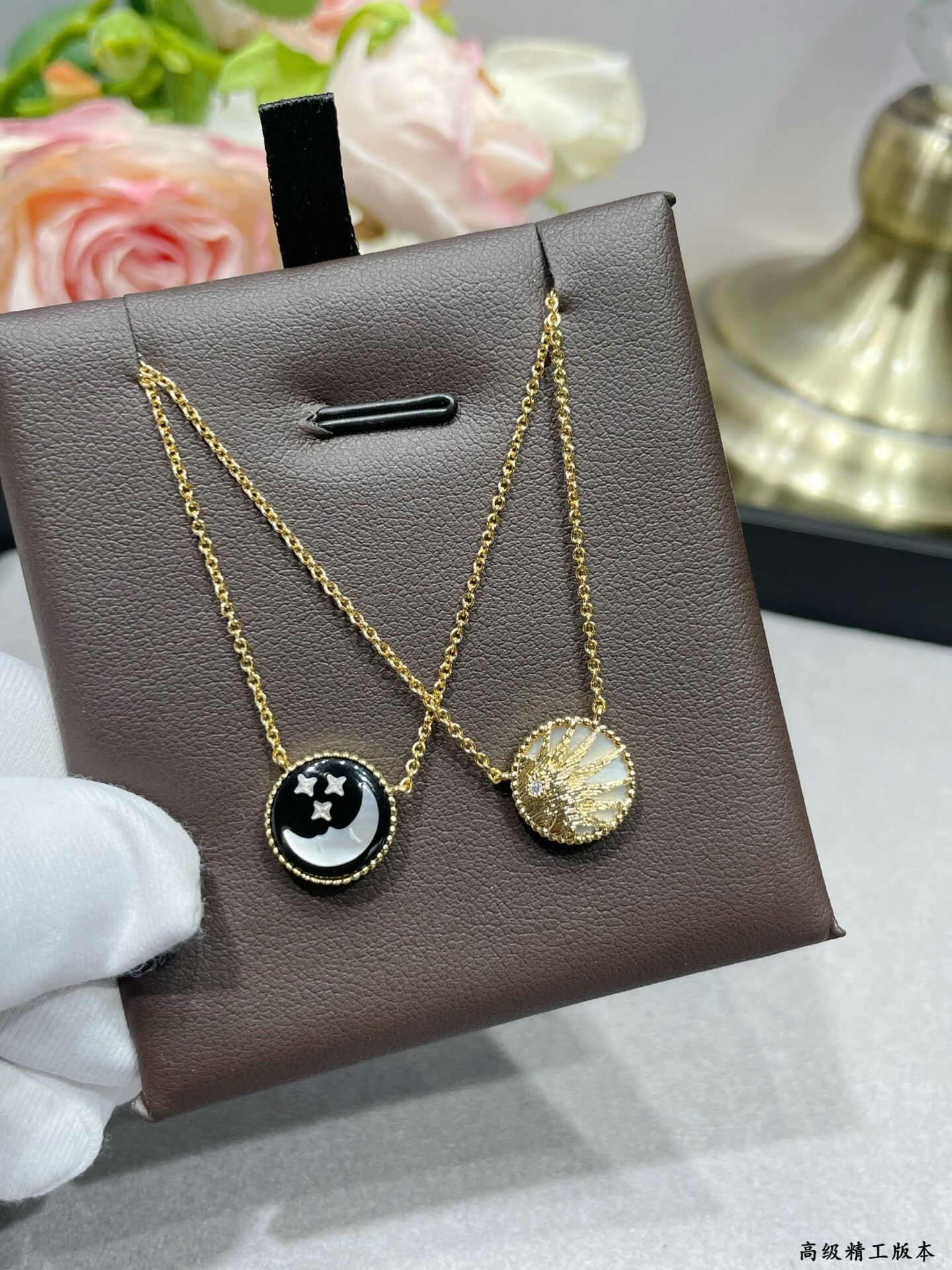 D*or rose céleste medallion necklace