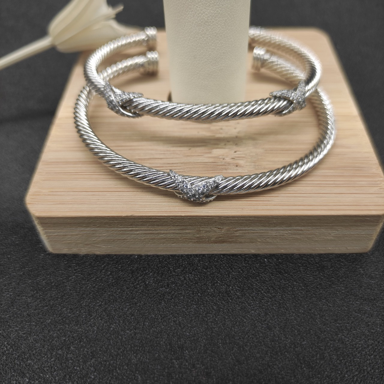 dau1d Yvrm*n 4mm full di*m*nd x bracelet (wrist circumference 15-20cm)
