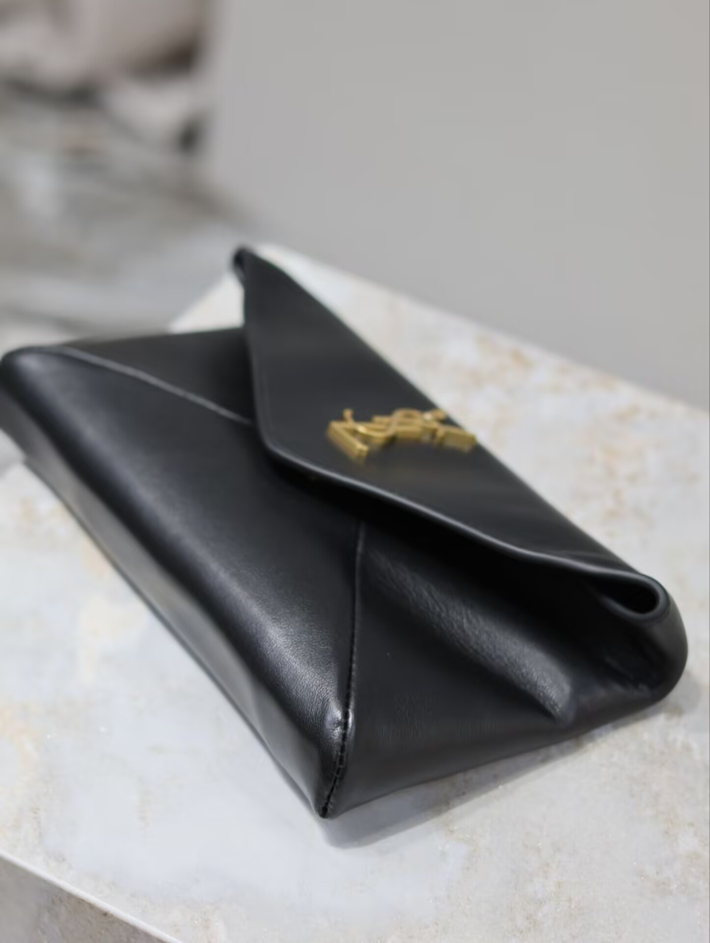 Y*L cassandre small envelope pouch in lambskin 21x14x3cm