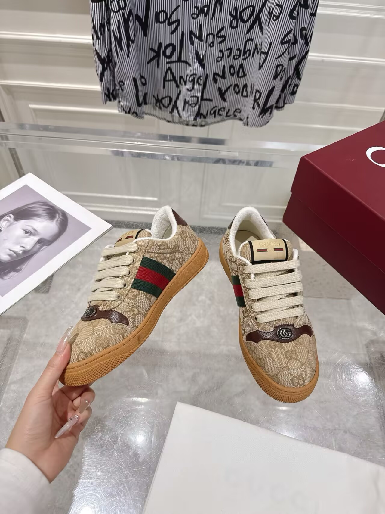 ua G*u*i screener sneakers