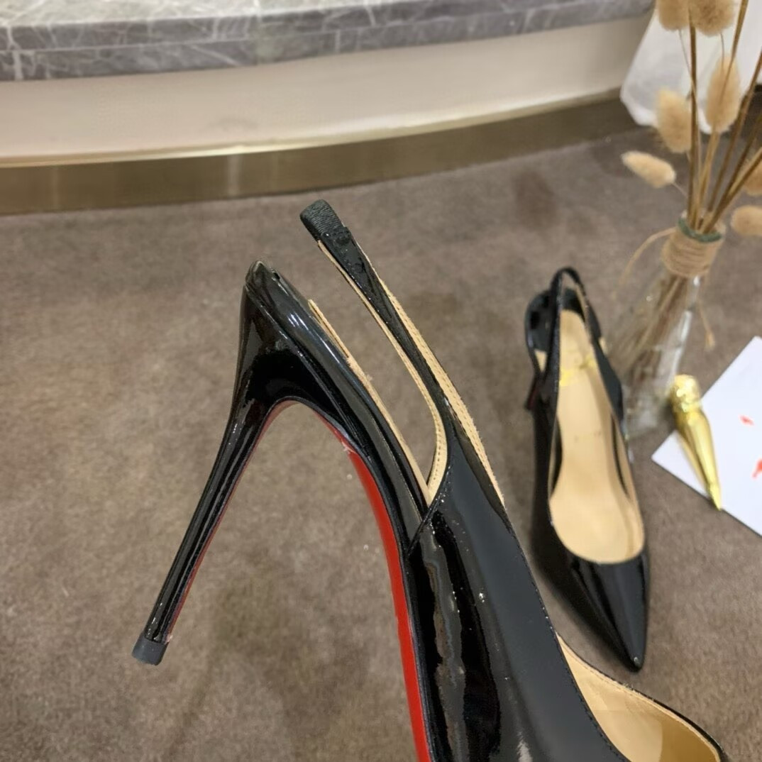 ua ch**an louboutin kate sling 100 mm slingback pumps(cusT0mized, no exchange no return, about 15 days)