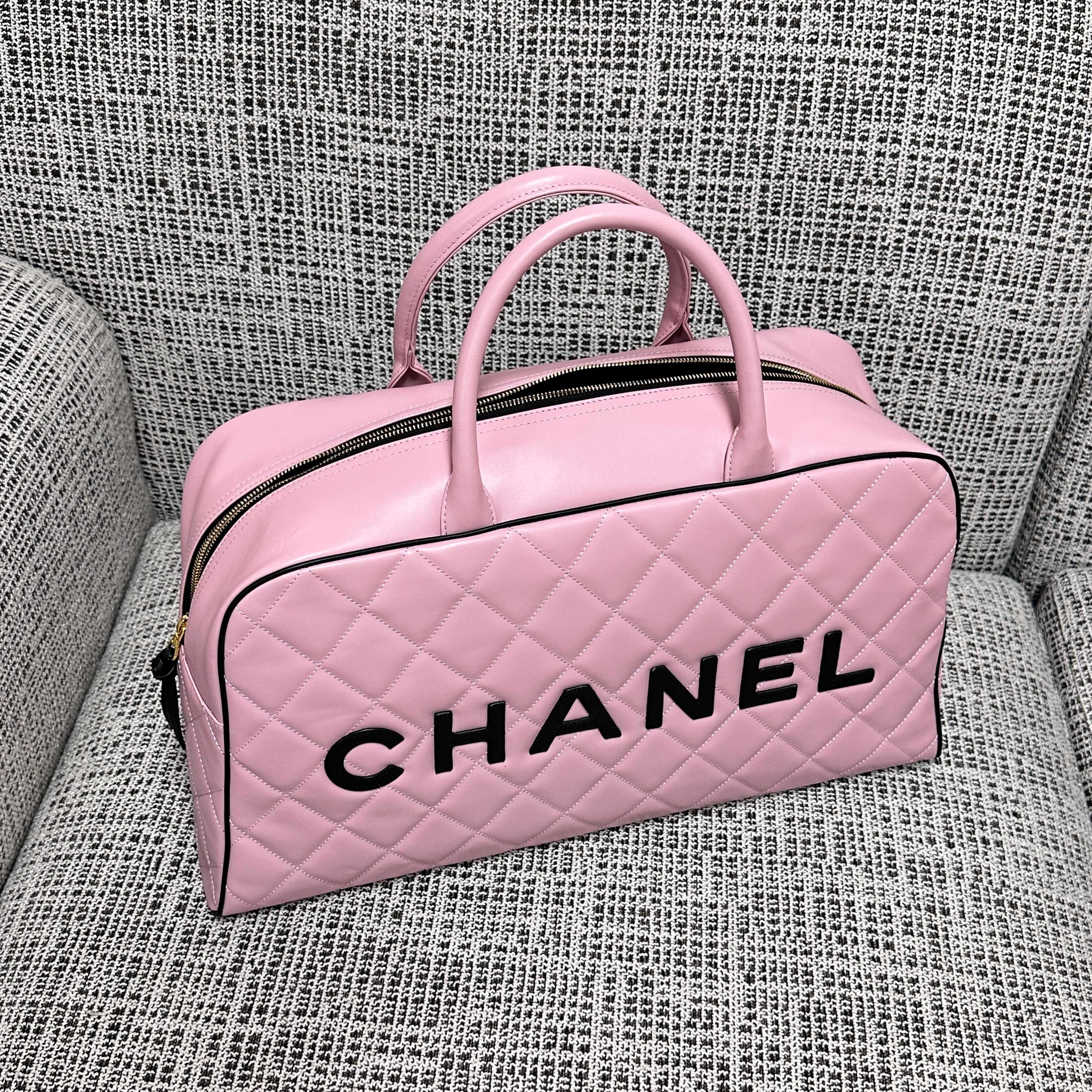 Ch*el boston bowling bag without box 46cm