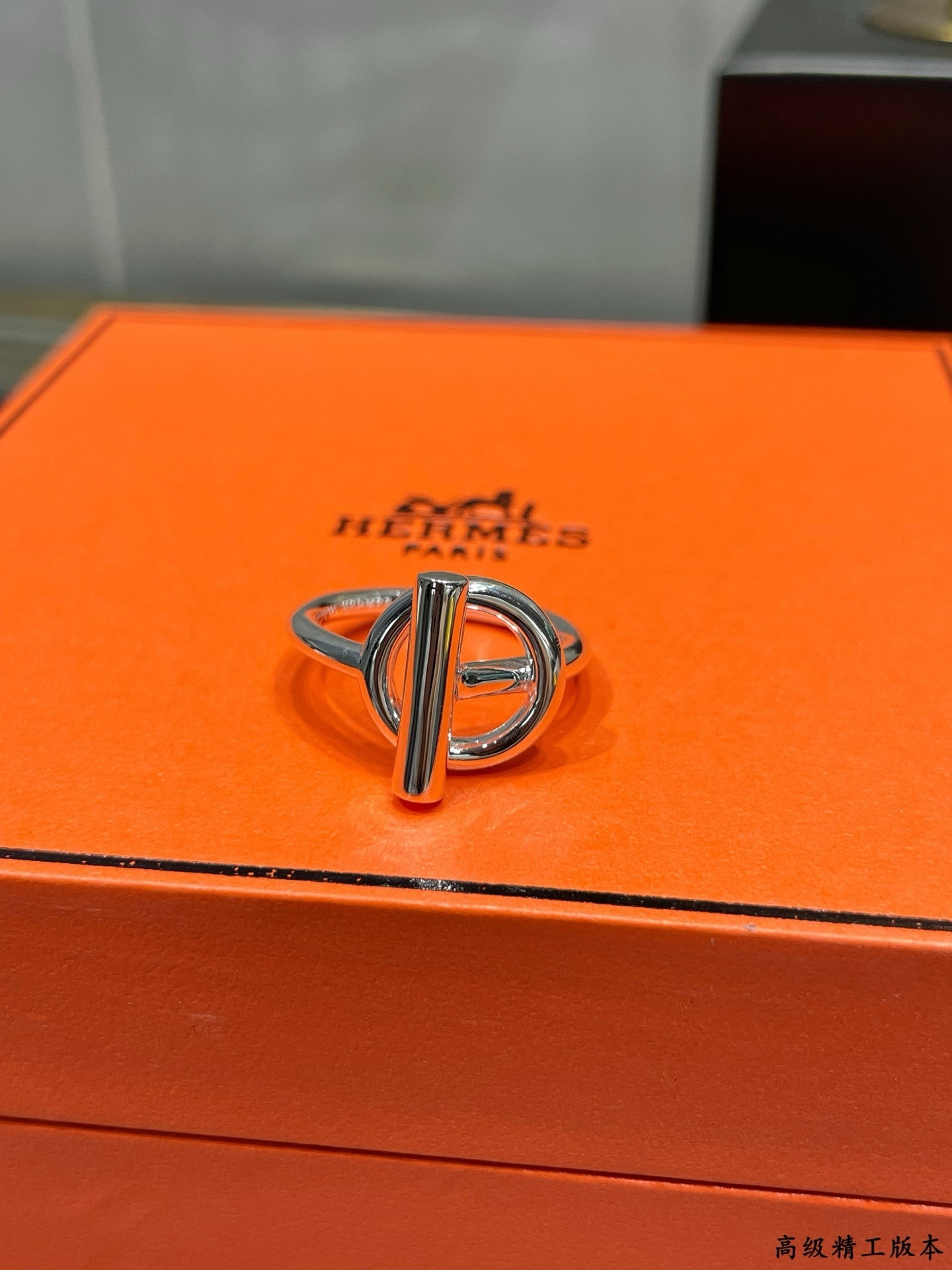 H**mes silver ot ring ag925