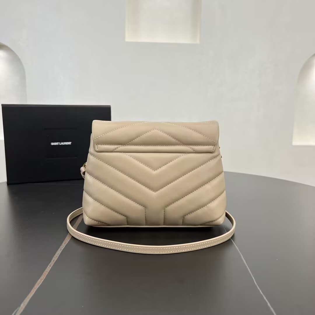 Y*L TOY LOULOU IN QUILTED LEATHER 7.9 X 5.5 X 3 INCHES