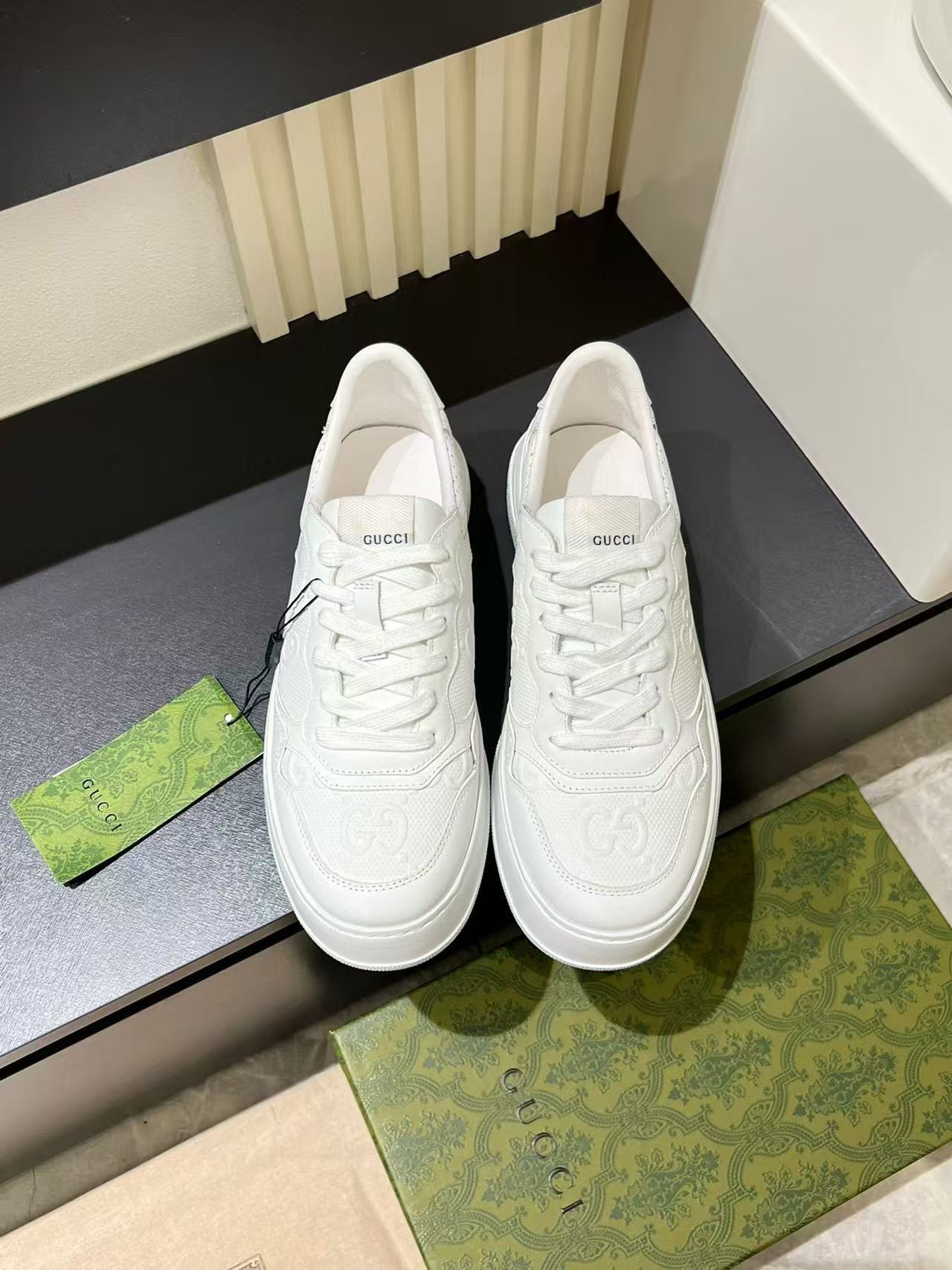UA G*u*i GG Embossed Sneakers