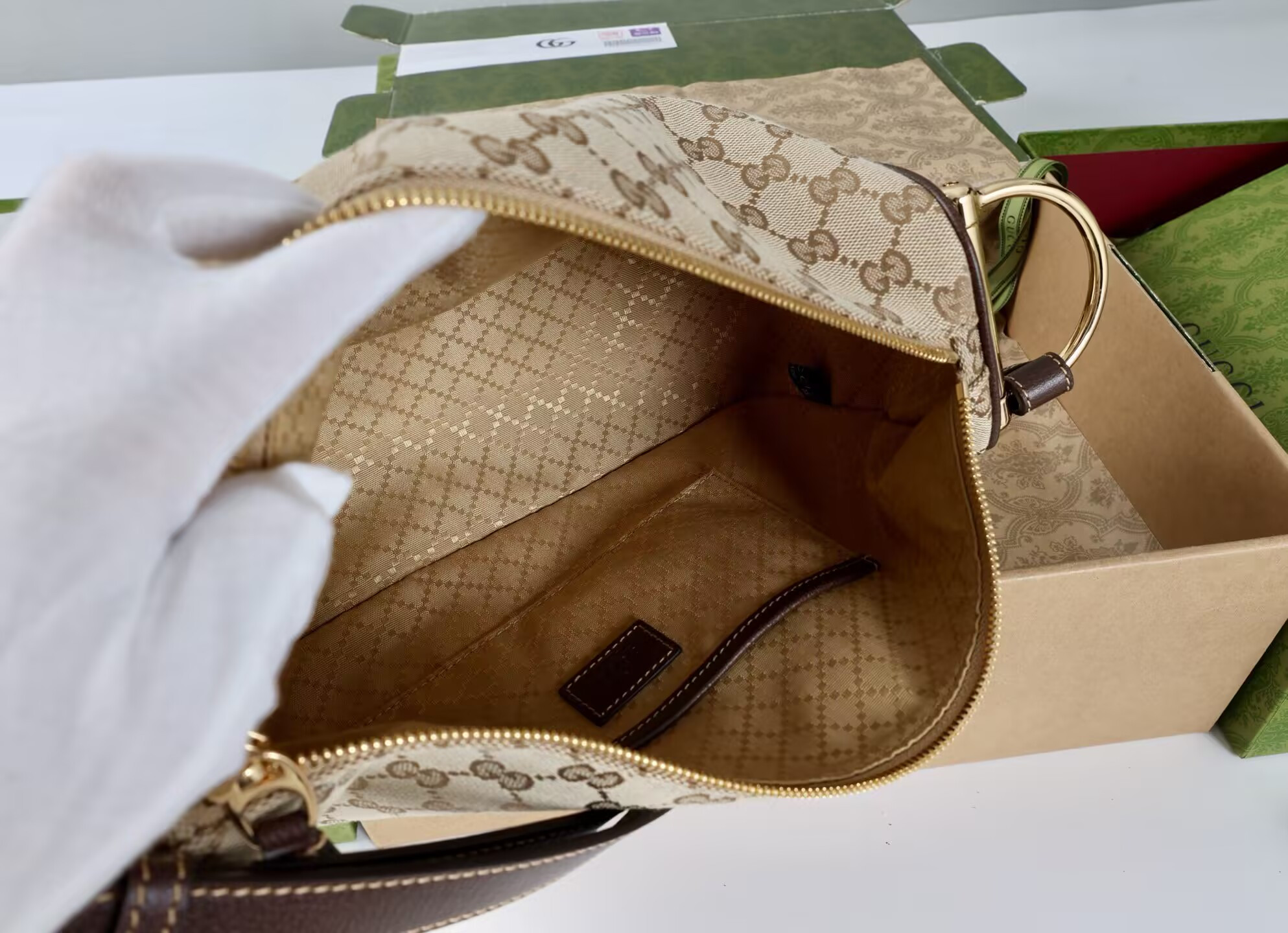 G*u*i half horsebit medium shoulder bag without box 31.5x17x12cm