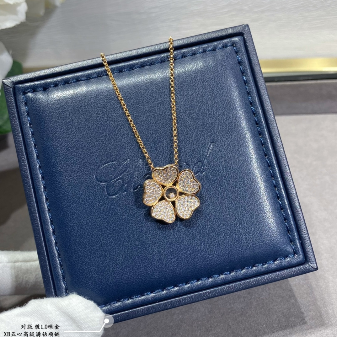 Chopard Five Hearts Full Diamond Necklace