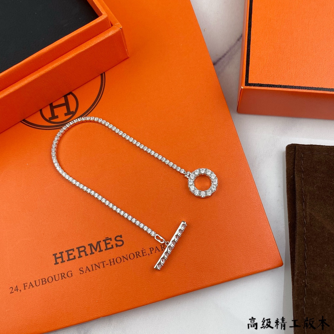 Hermès OT Fully Diamond-Encrusted Bracelet