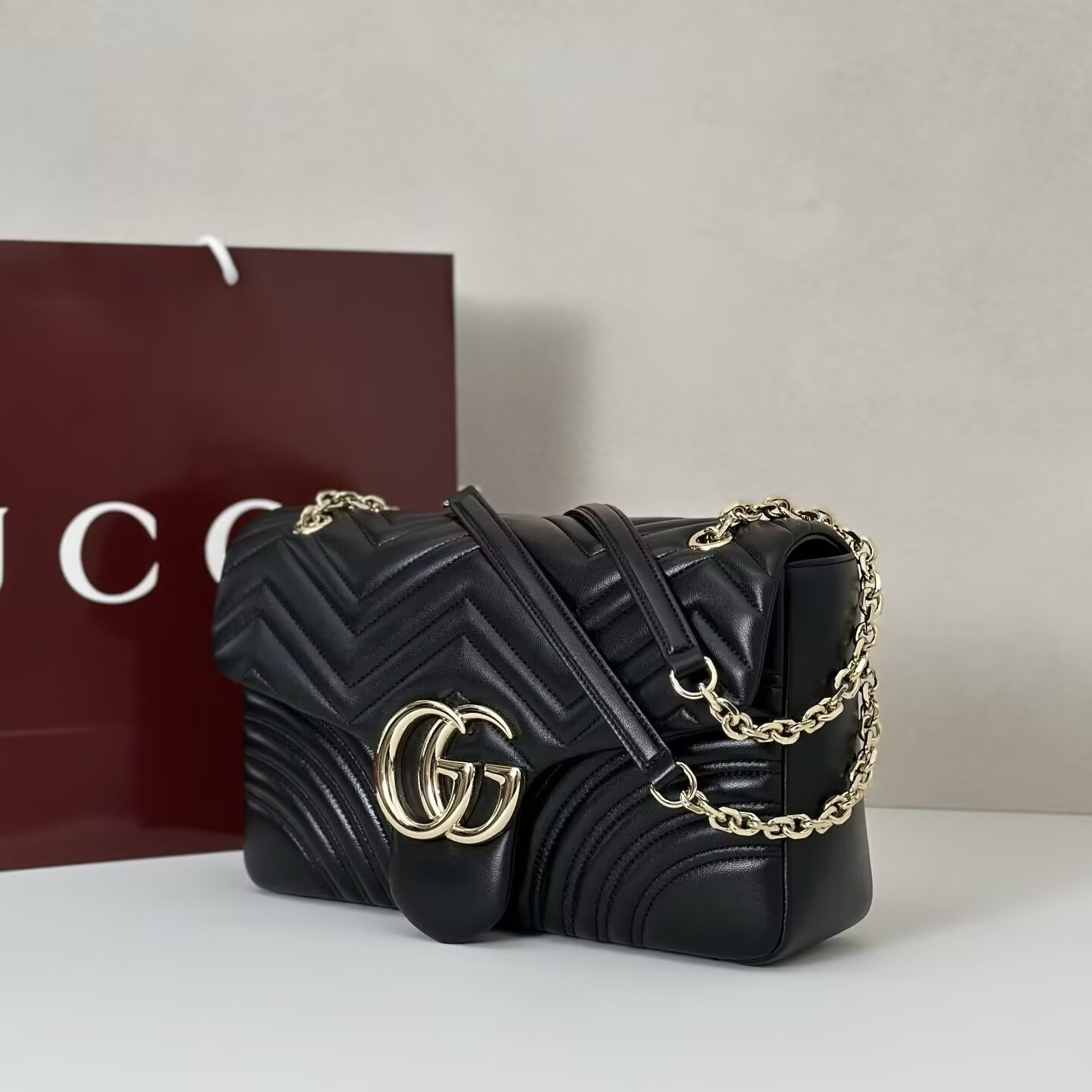 G*u*i GG Marmont Large Shoulder Bag 30.5x18x8cm