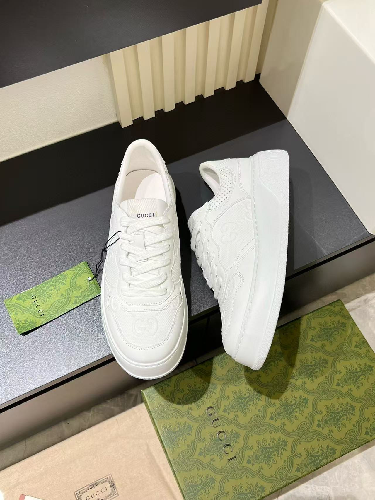 UA G*u*i GG Embossed Sneakers