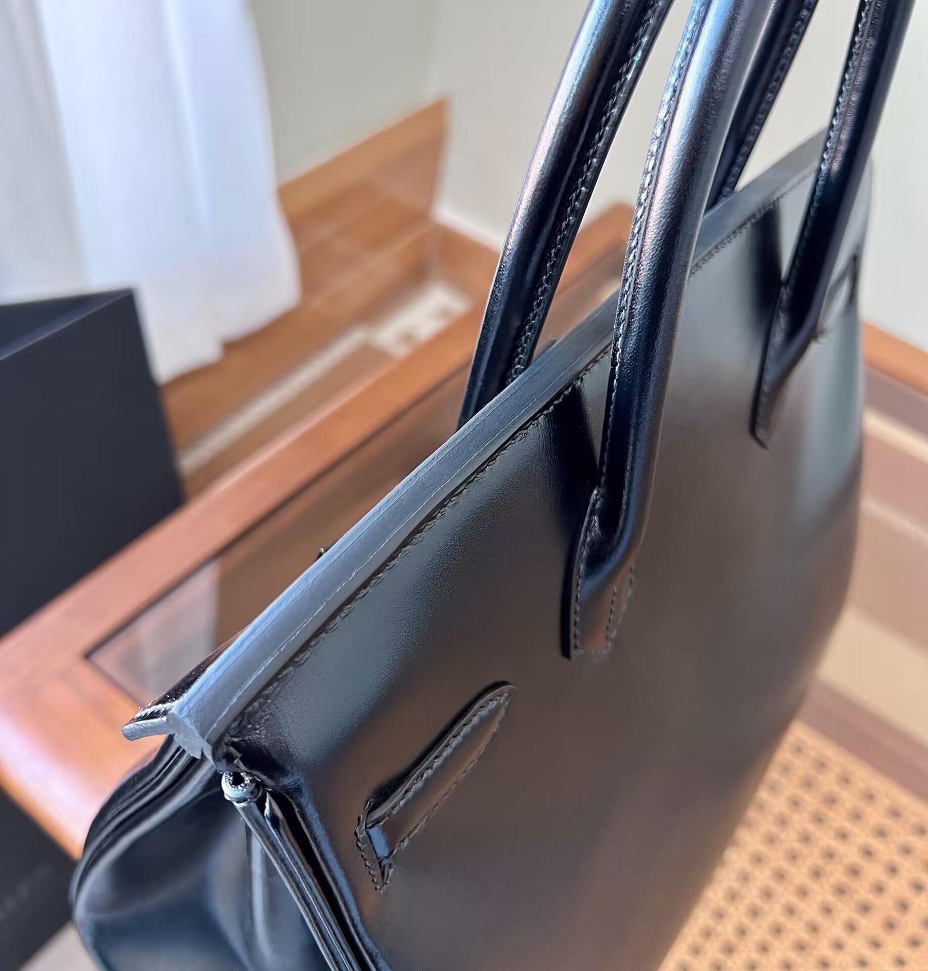 h**mes birkin 25 30 35 40 box leather matte finish hardware(cusT0mized, no exchange no return, about 20days)