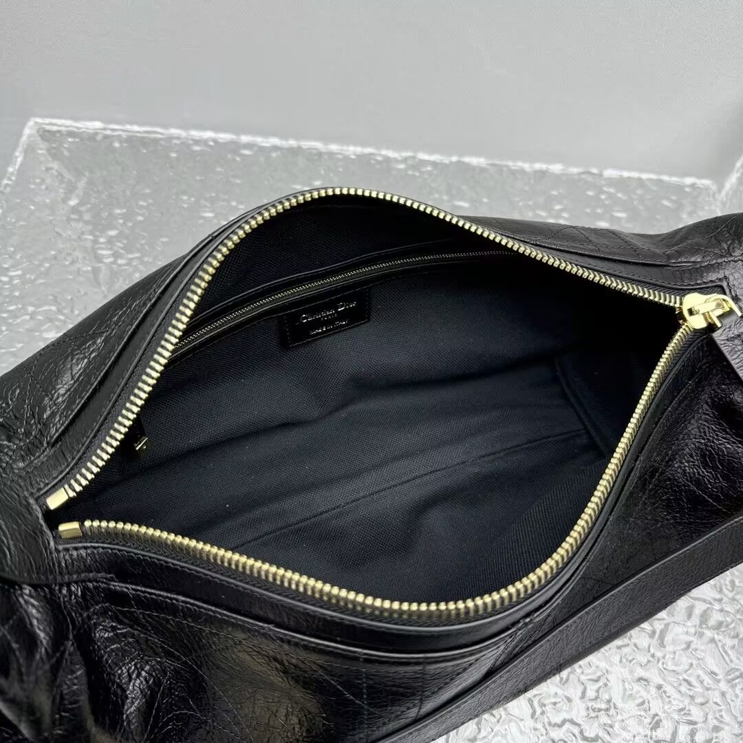 D*0r Medium D-Journey Bag in Crinkled Calfskin 33x15x16cm