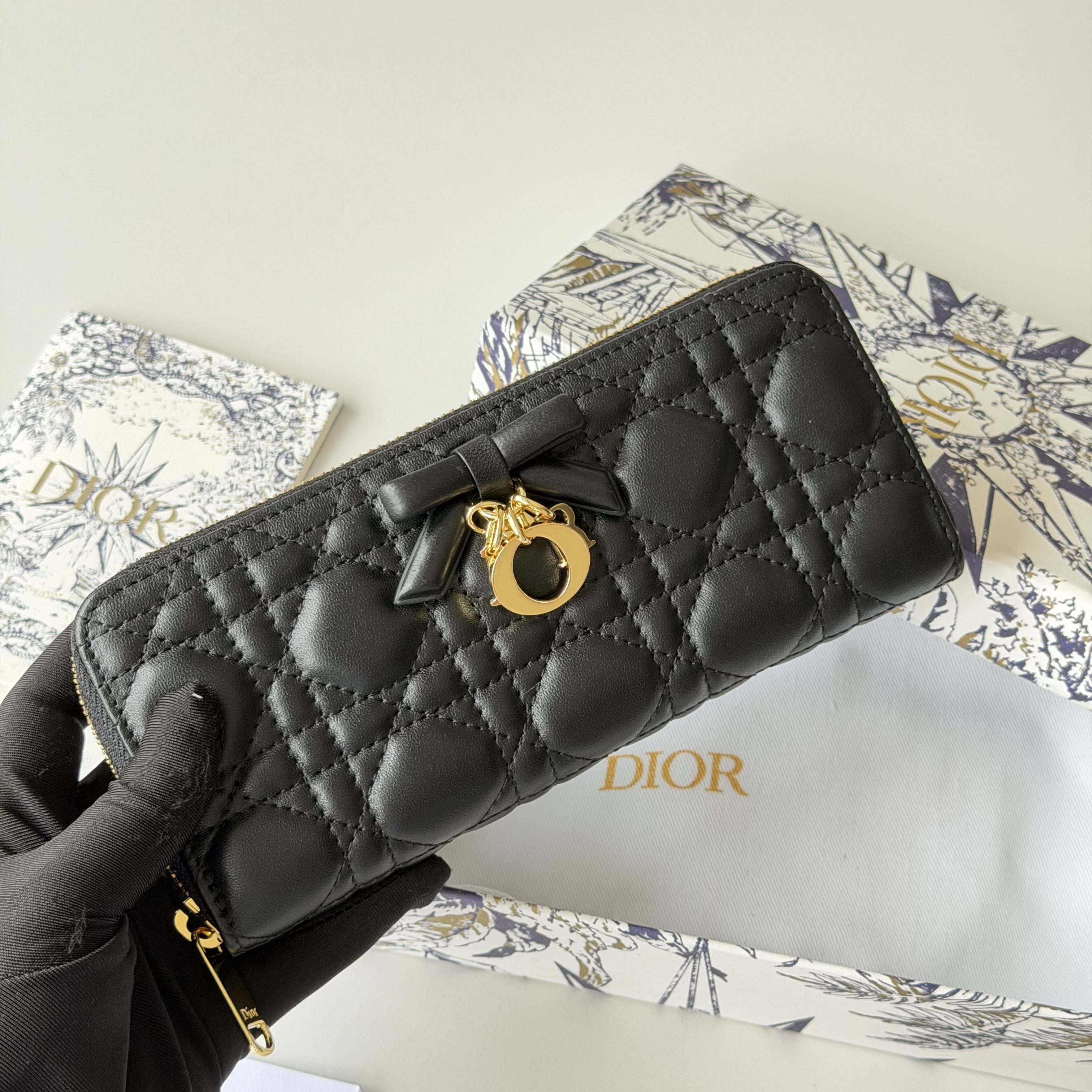 D*or promenade voyageur slim wallet 19x10.5x2.5cm