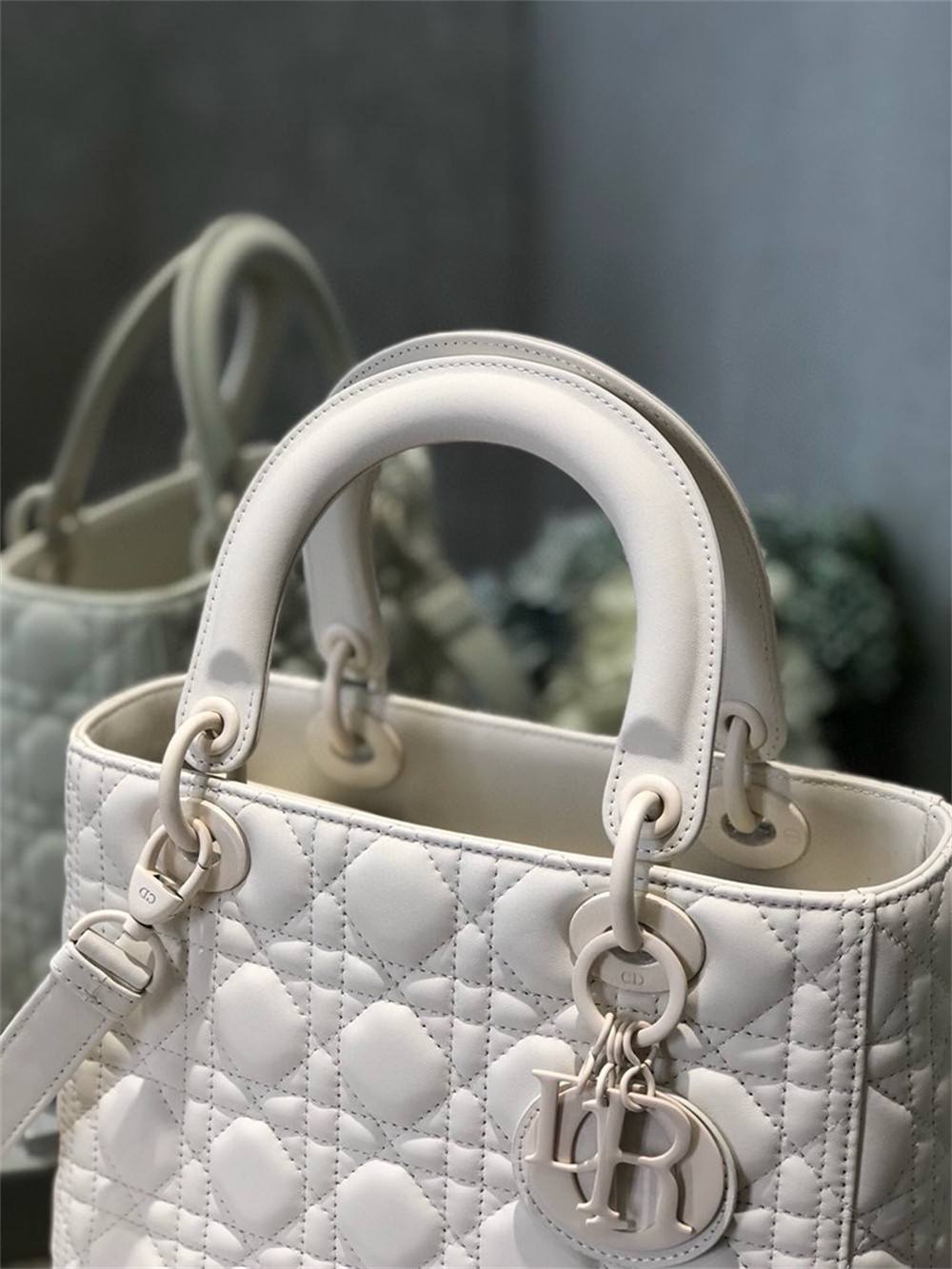Medium Lady D*0r Bag 9.5 x 8 x 4.5 inches