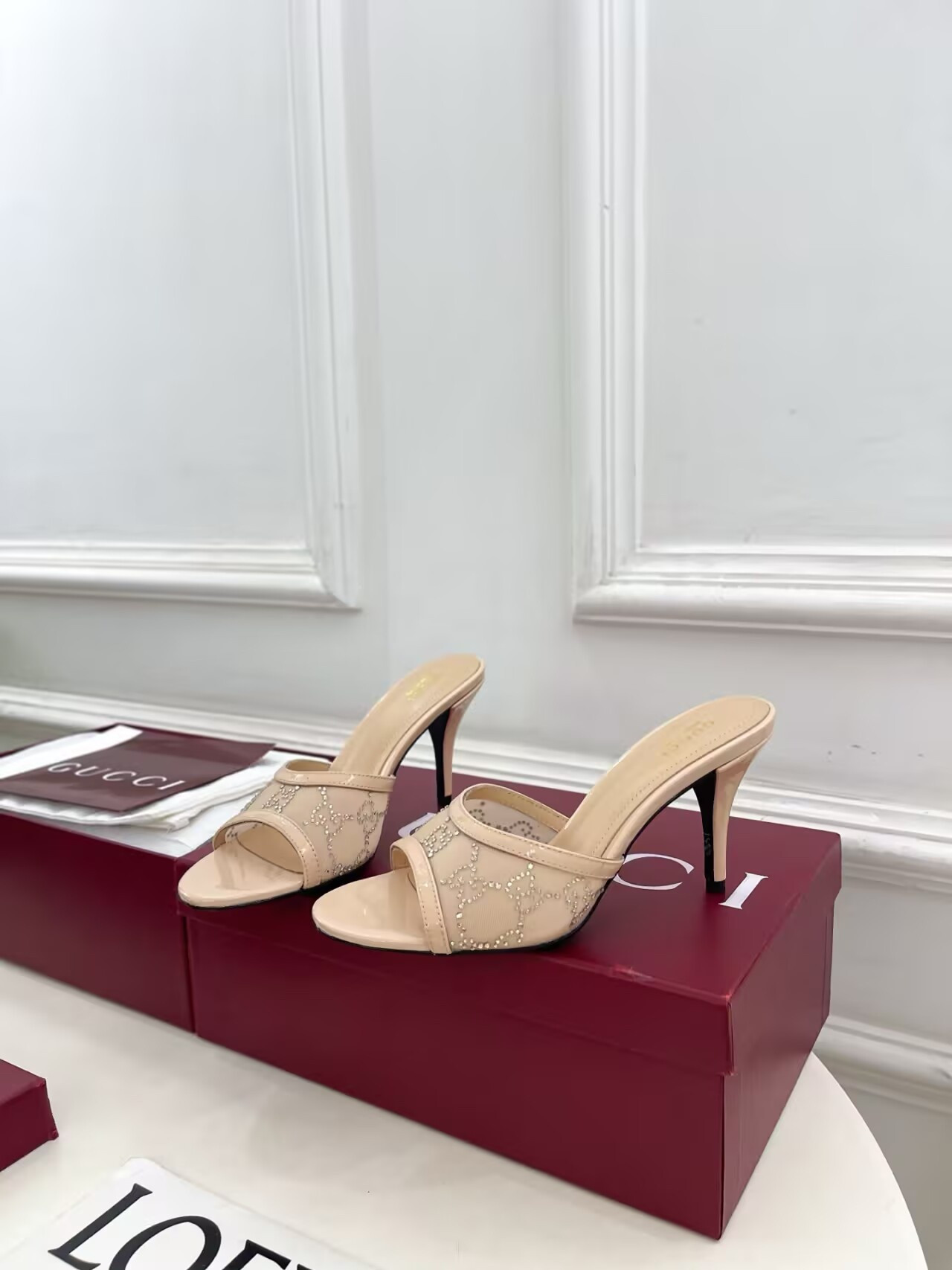 ua G*u*i crystal slide sandal