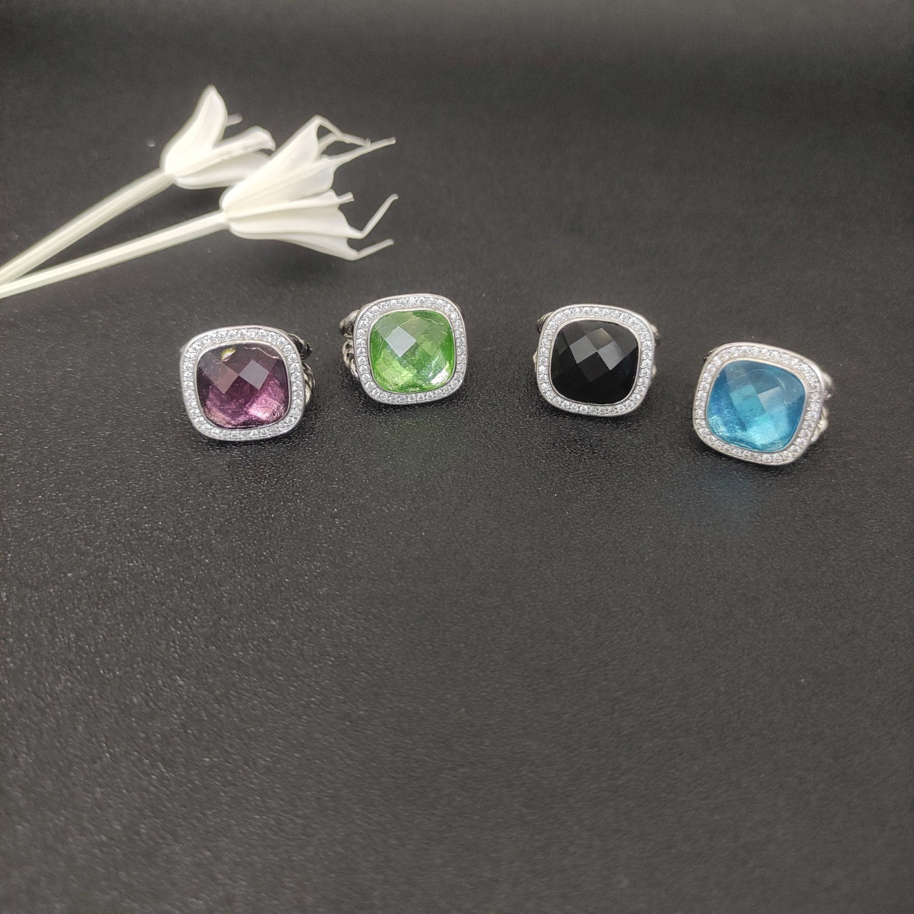 dau1d Yvrm*n 14mm square di*m*nd ring