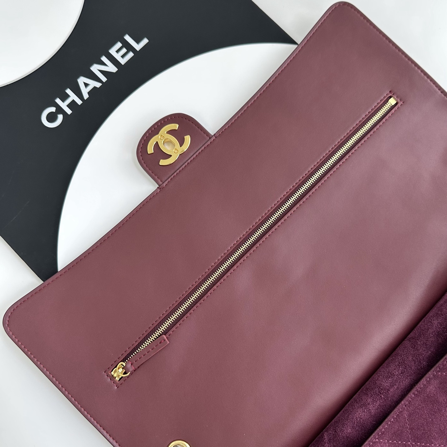 Ch*el flap bag as6234 38.5x26x11cm
