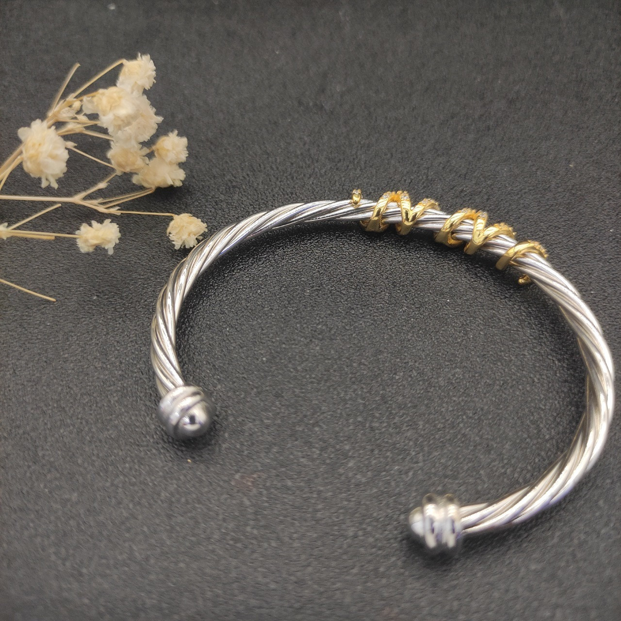 dau1d Yvrm*n 4mm wrap bracelet(wrist circumference 15-20cm)
