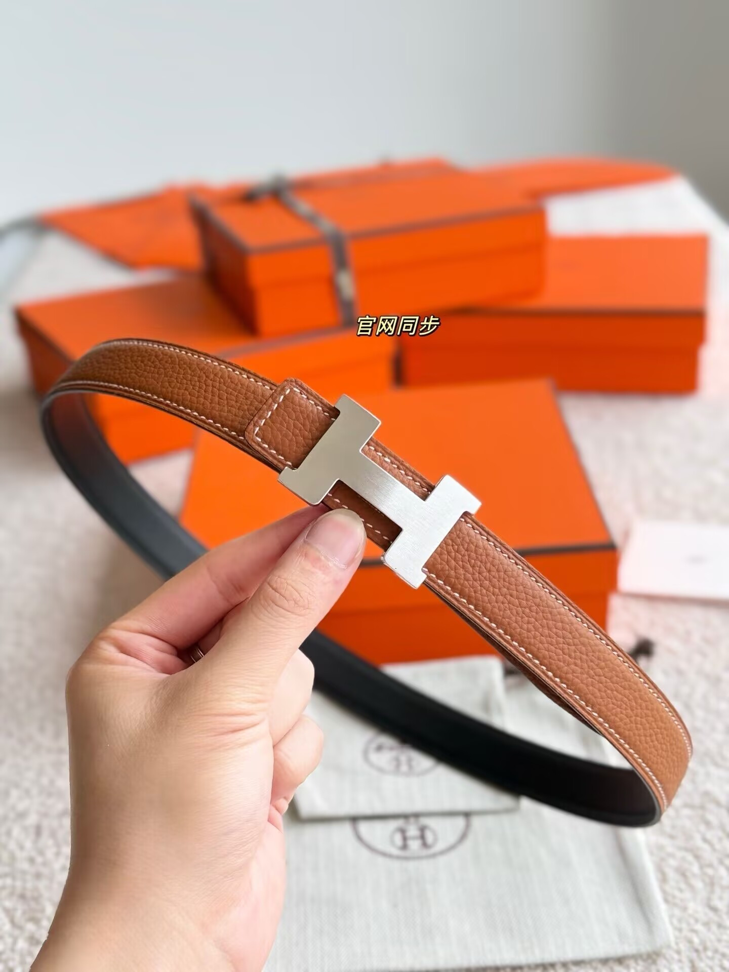 H**mes belt 24mm