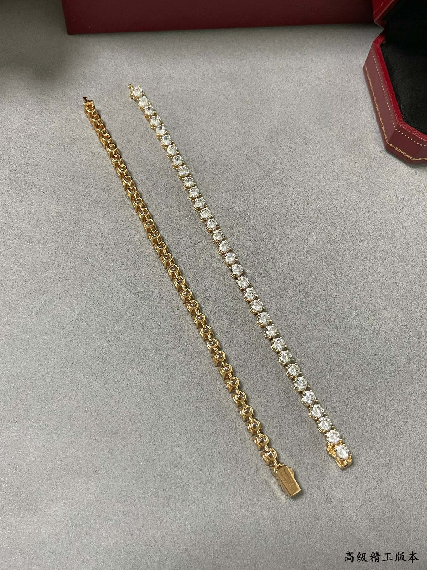 Ca*t*er full diamond four-claw Bracelet