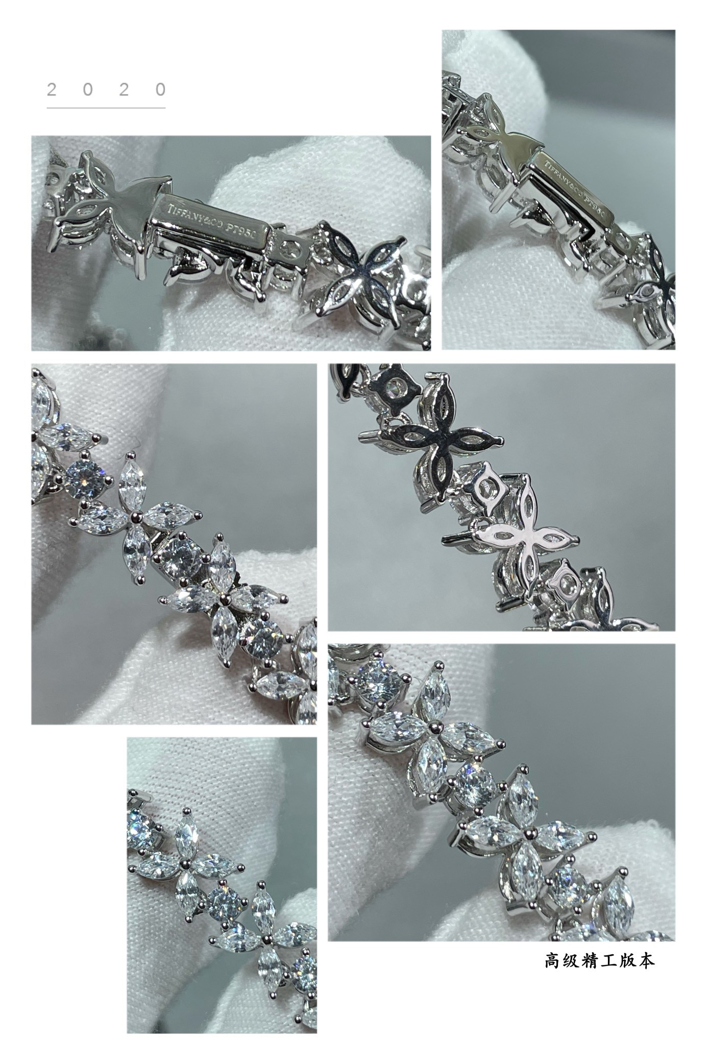 T*f*ny & Co. Full Diamond Marquise Necklace Ag925