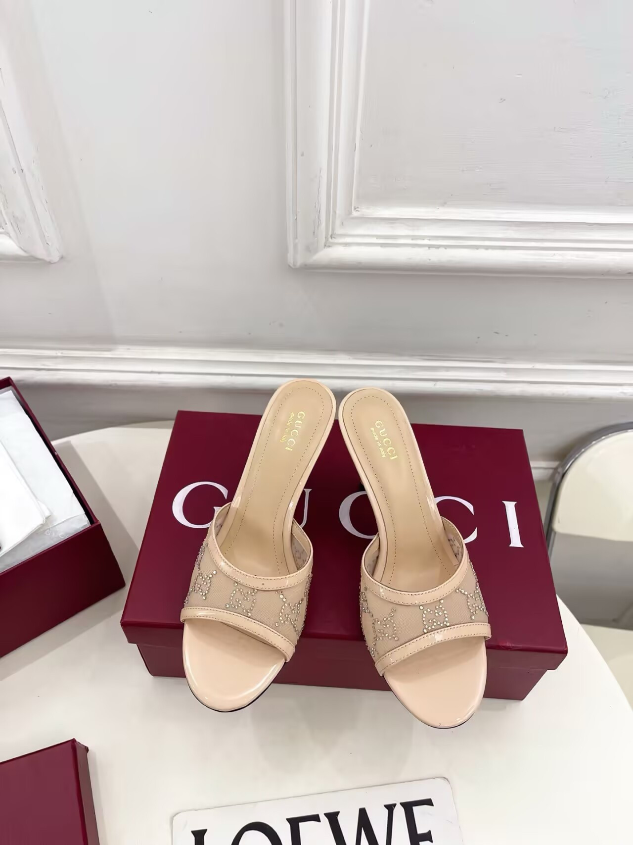 ua G*u*i crystal slide sandal