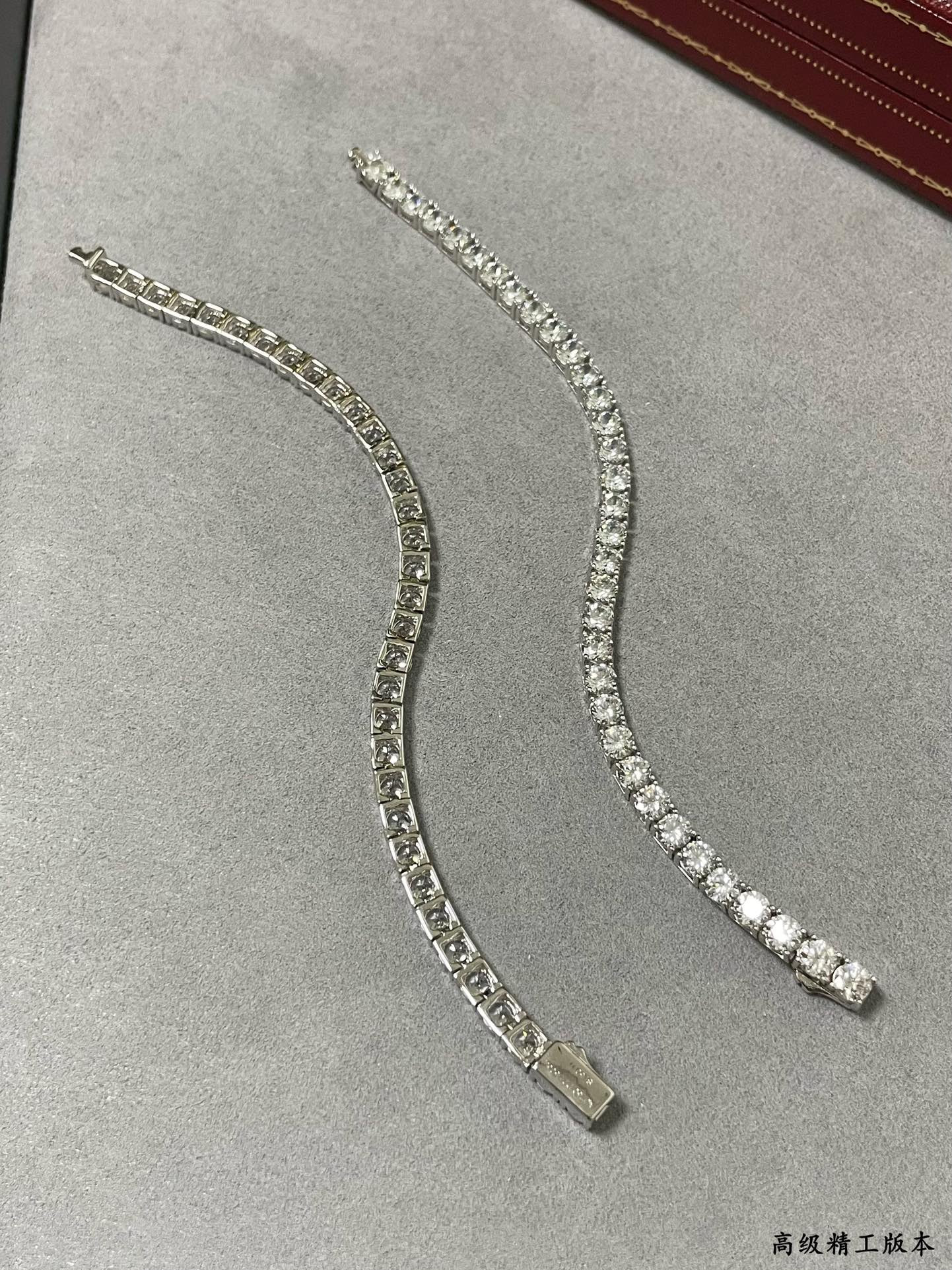 Ca*t*er full diamond four-claw Bracelet
