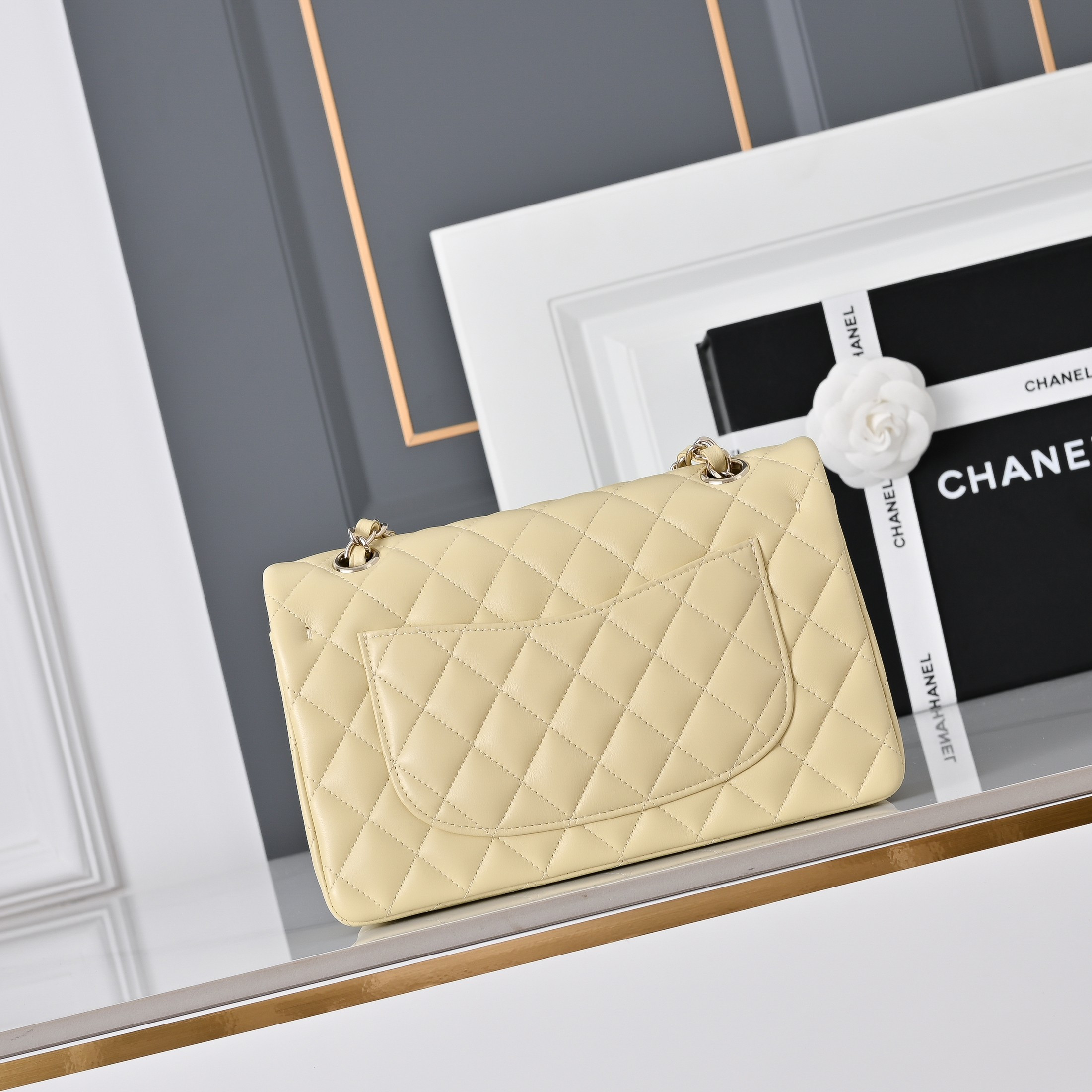 Ch*el classic flap handbag cf a01113 23x14.5x6cm