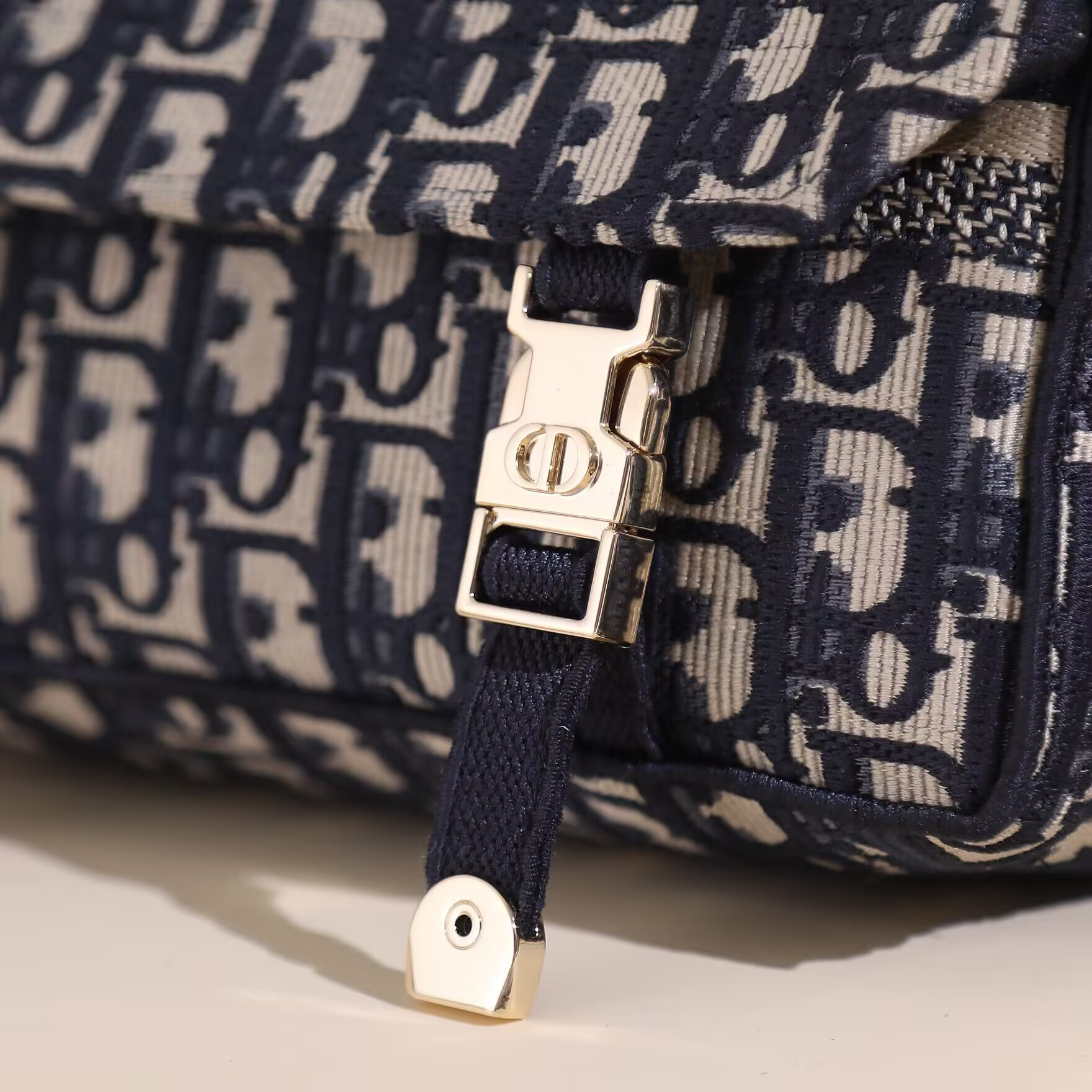 D*or D*orcamp nano bag blue oblique embroidery 23x15x8cm