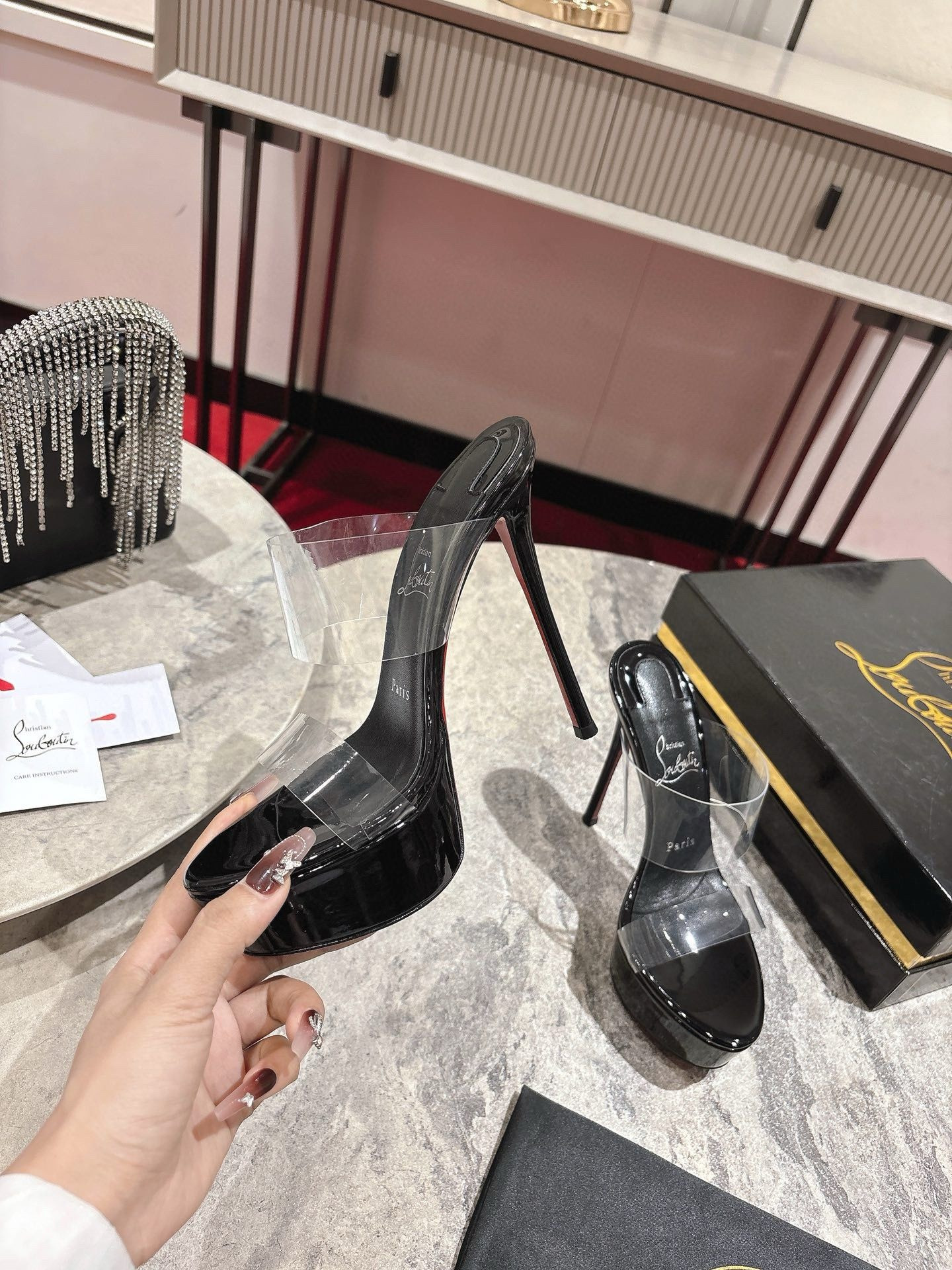 UA Ch**an Louboutin Just Nothing Alta 150mm