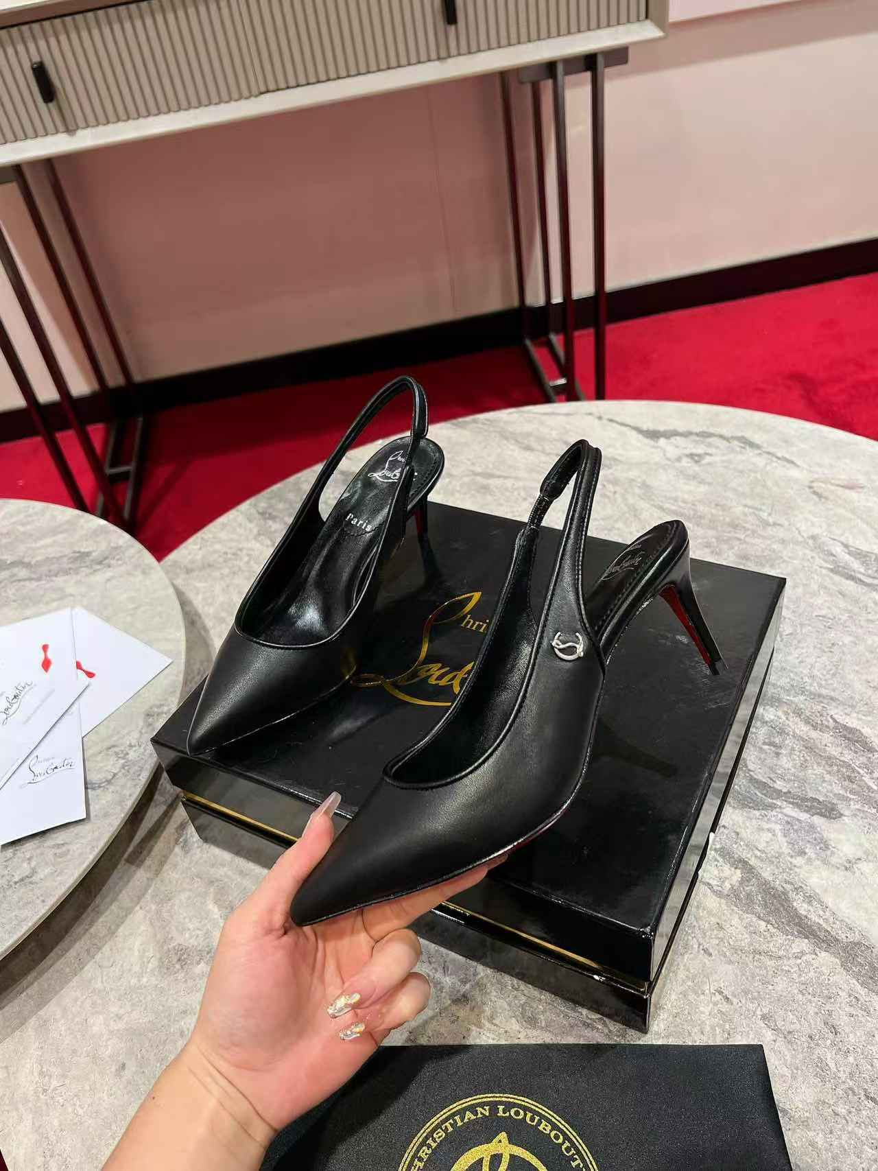 UA Ch**an Louboutin Sporty Kate Sling 65mm