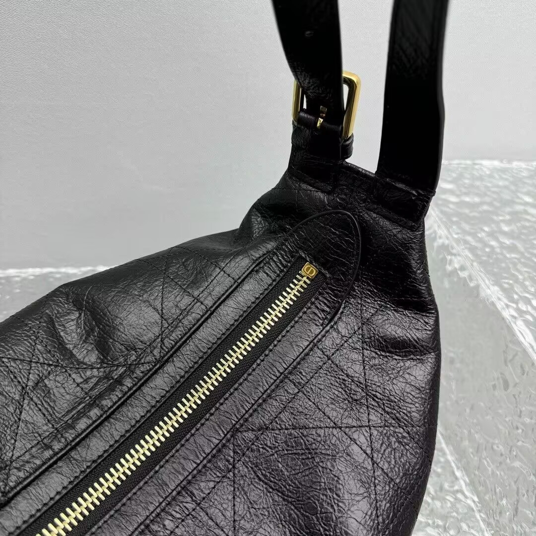 D*0r Medium D-Journey Bag in Crinkled Calfskin 33x15x16cm