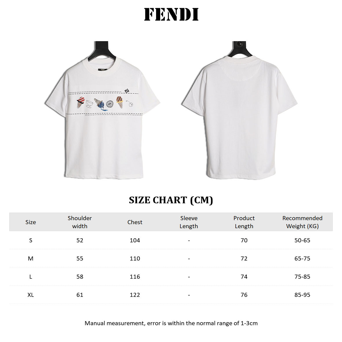 F**di 26ss short-sleeved t-shirt
