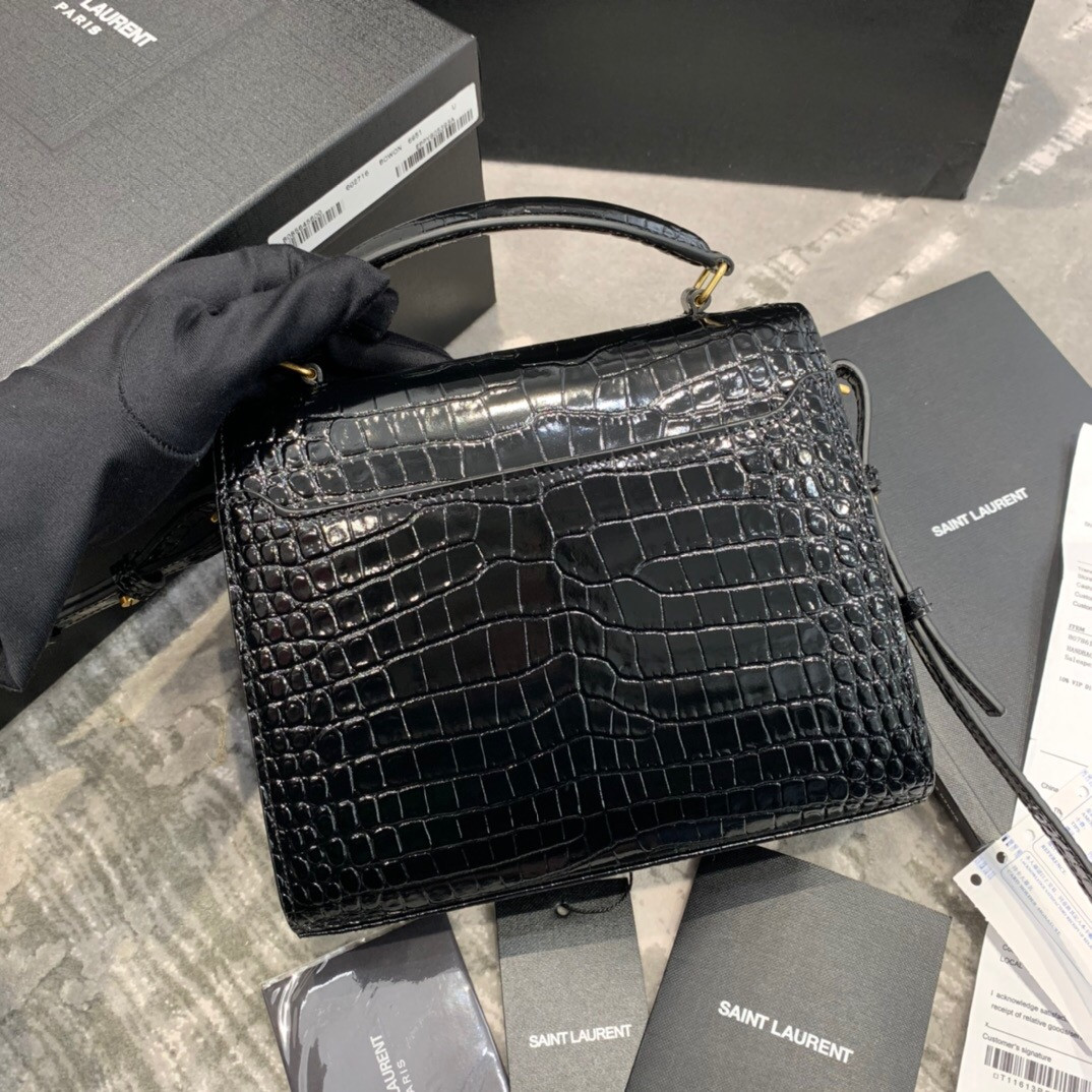 Small Y*L Cassandra Monogra Clasp Bag