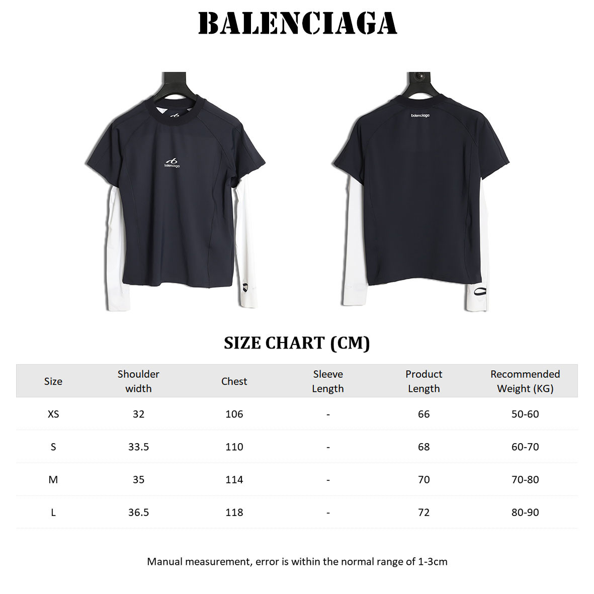Ba*len*cia*ga blcg long-sleeved t-shirt