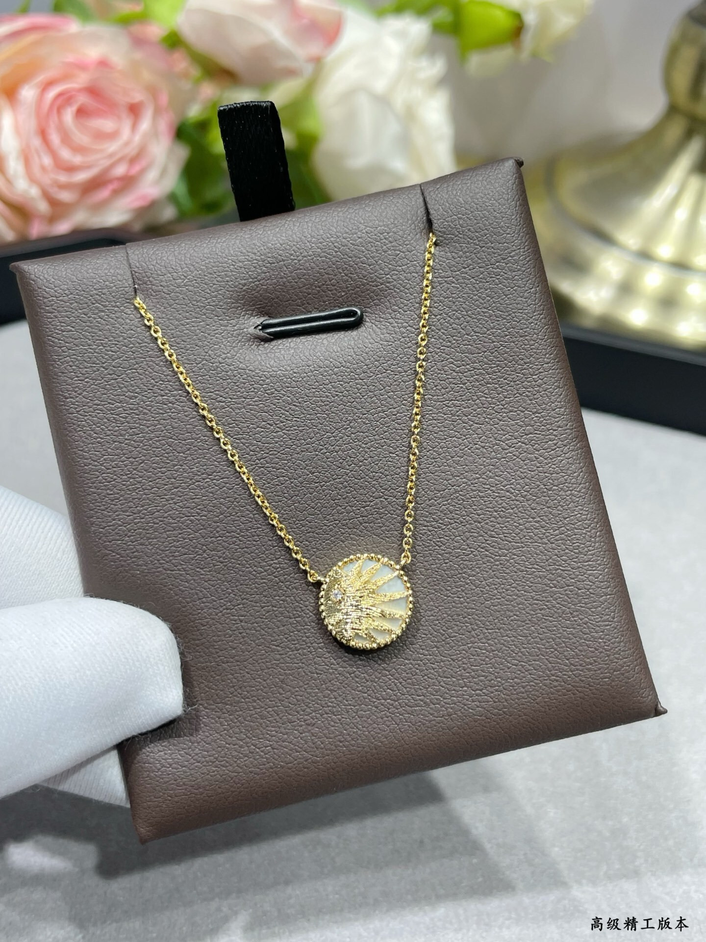 D*or rose céleste medallion necklace