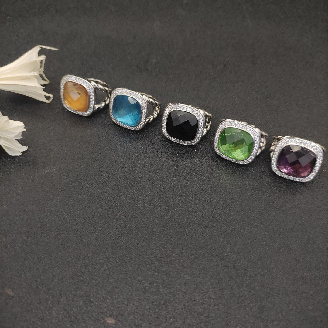 dau1d Yvrm*n 14mm square di*m*nd ring