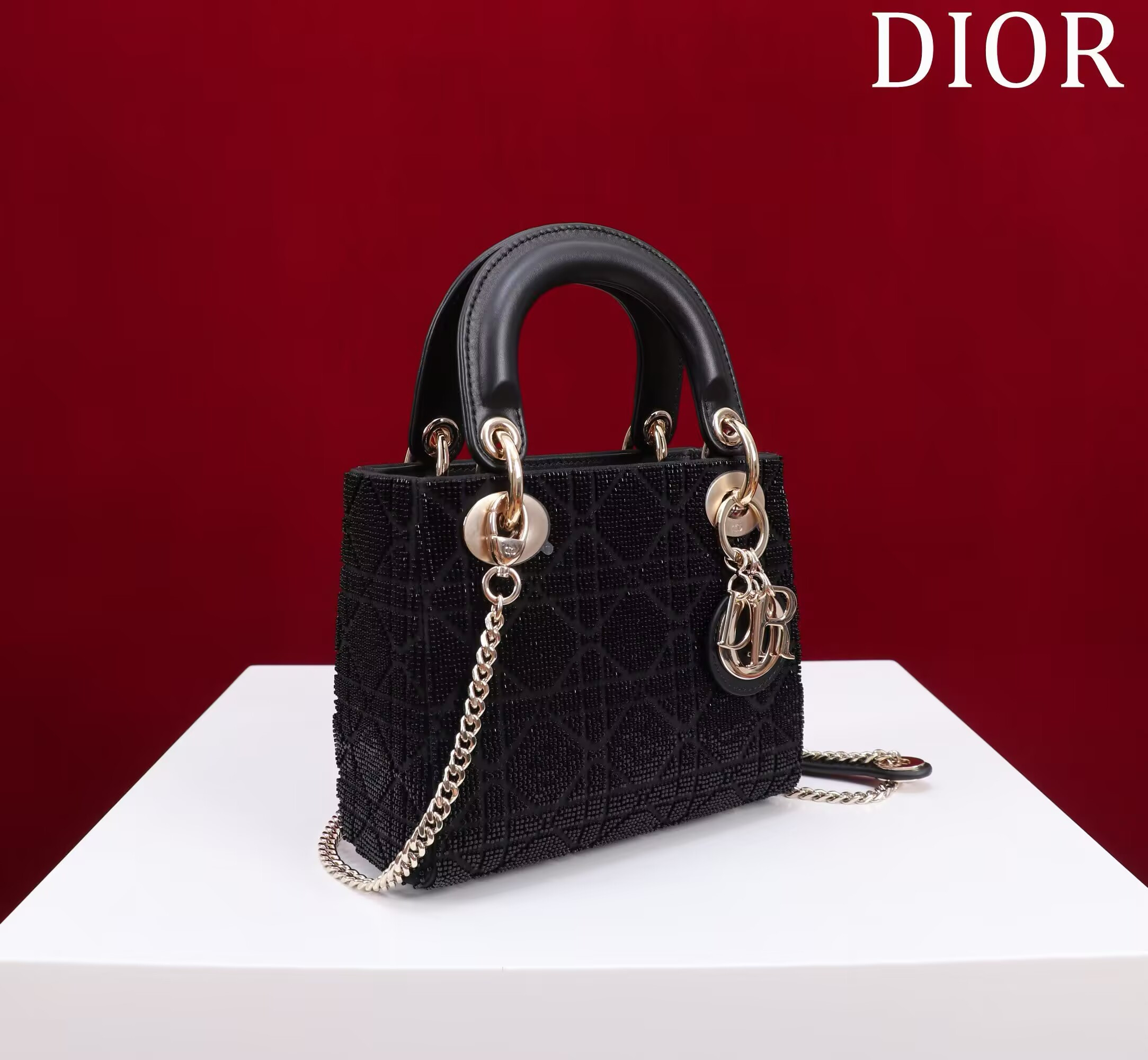 mini lady D*or bag 17x7x15cm