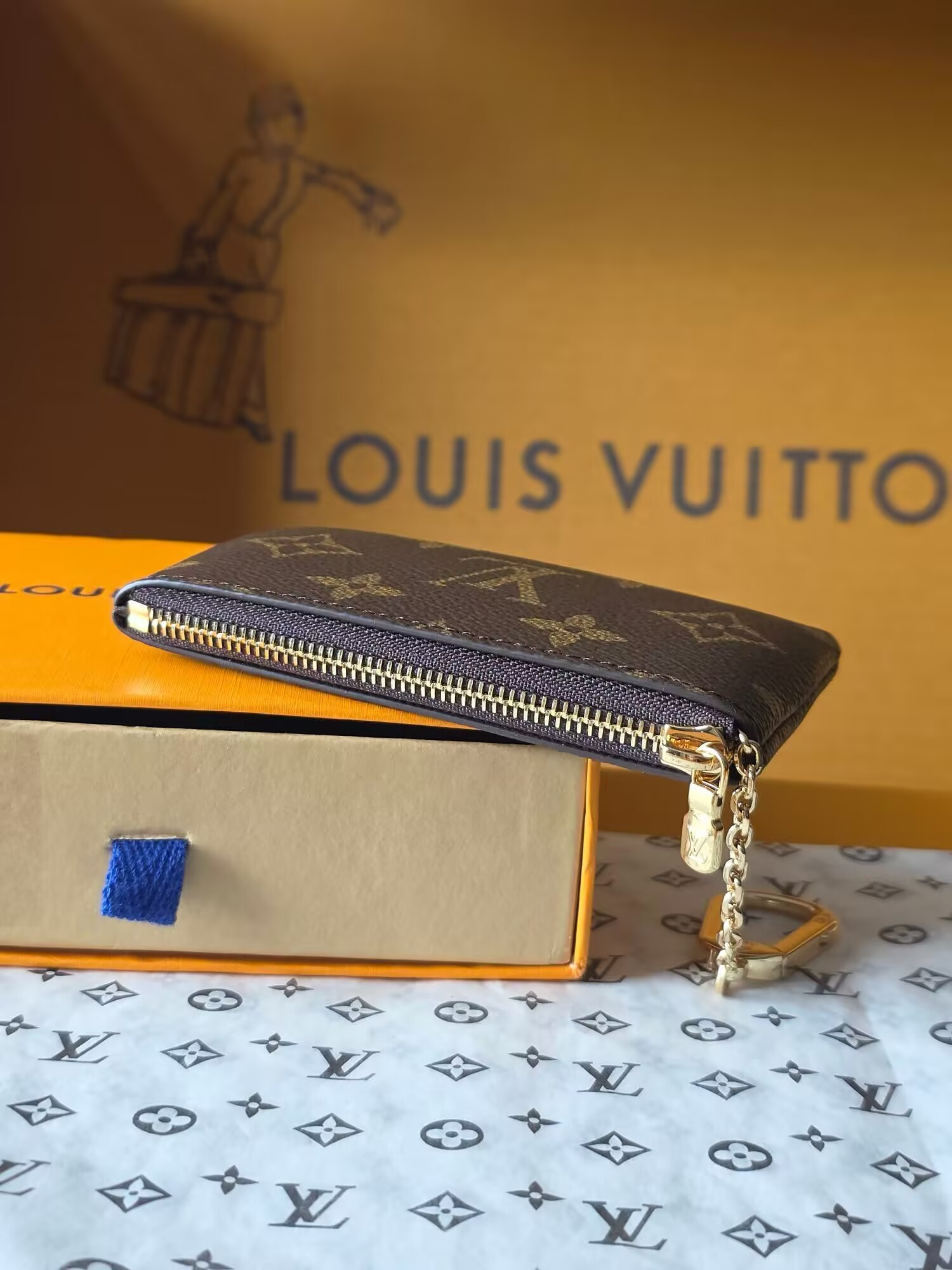 l0*is V*t0n monogram canvas key case m62650 12x7x1.5cm