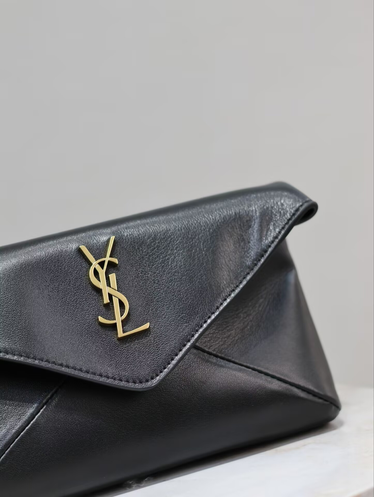 Y*L cassandre small envelope pouch in lambskin 21x14x3cm