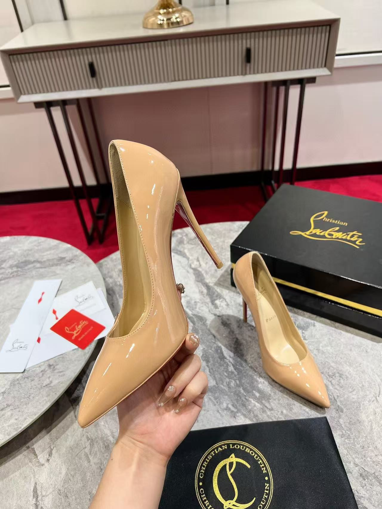 UA Ch**an Louboutin CL red-bottom shoes