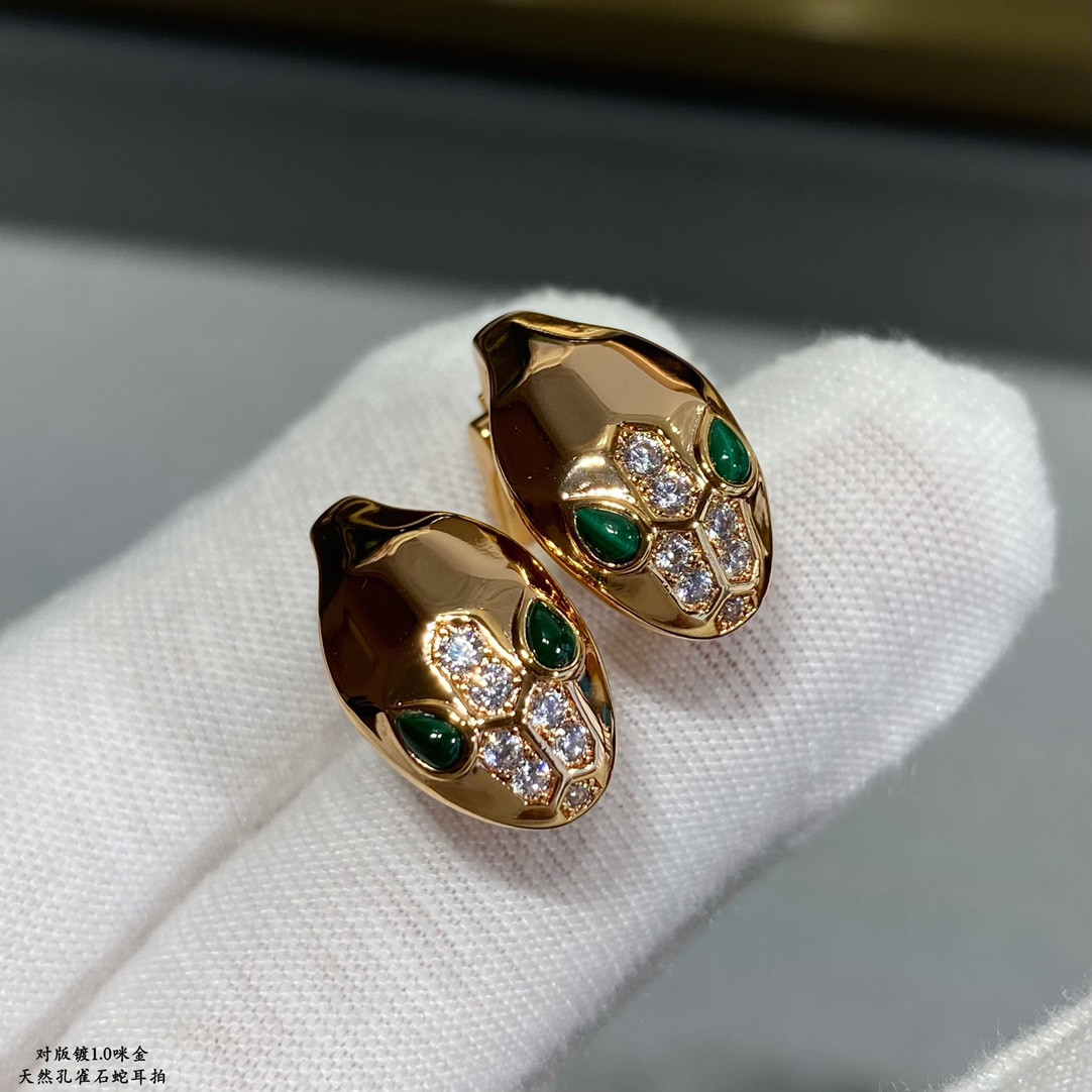B*l*ai Bald Snake Earrings